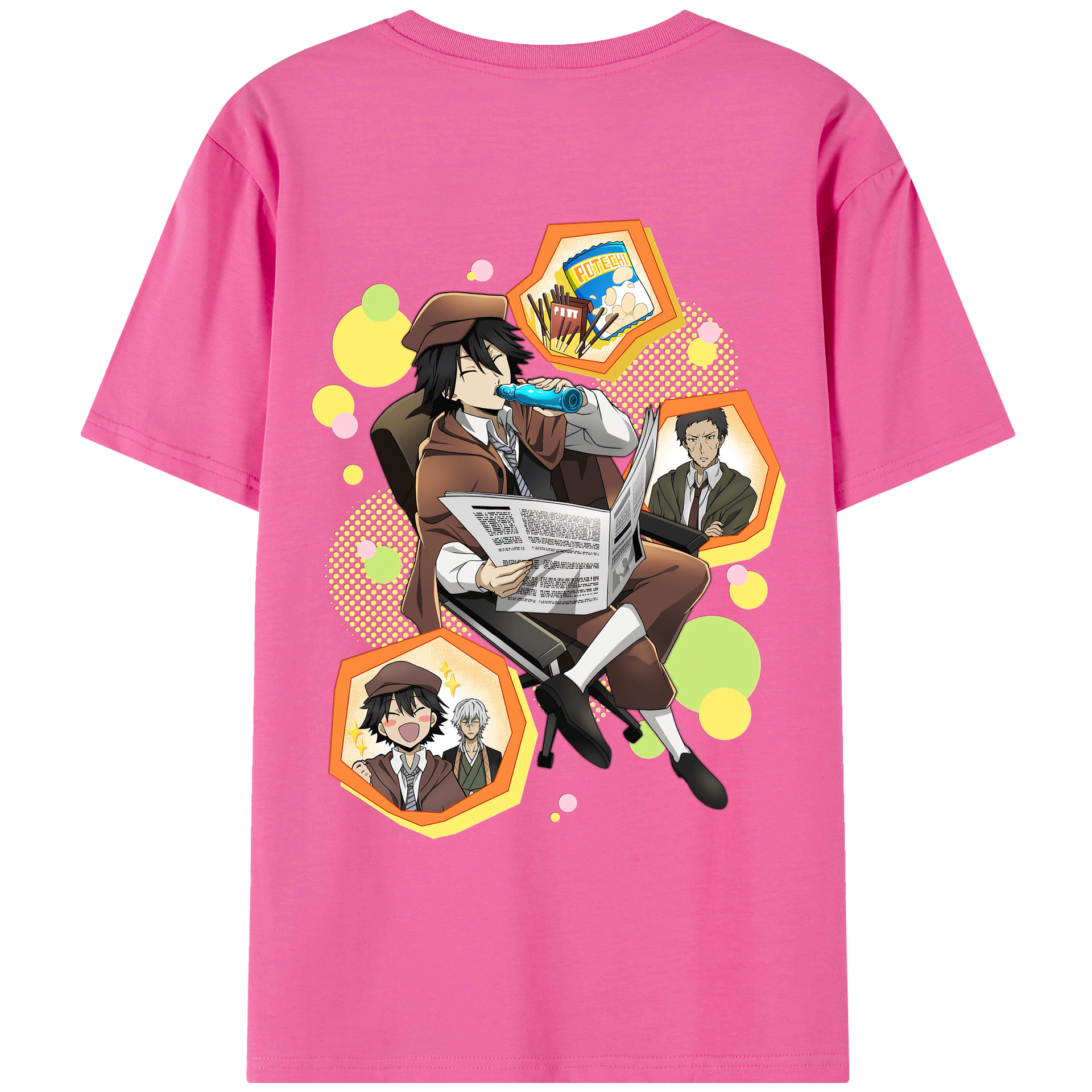 （画像用） 文豪ストレイドッグス Bungo Stray Dogs レディース半袖Tシャツ(バックプリント)